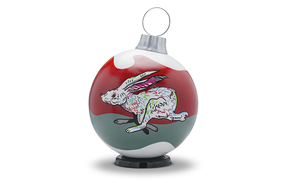 winter's rabbit by drew york ornament trail 