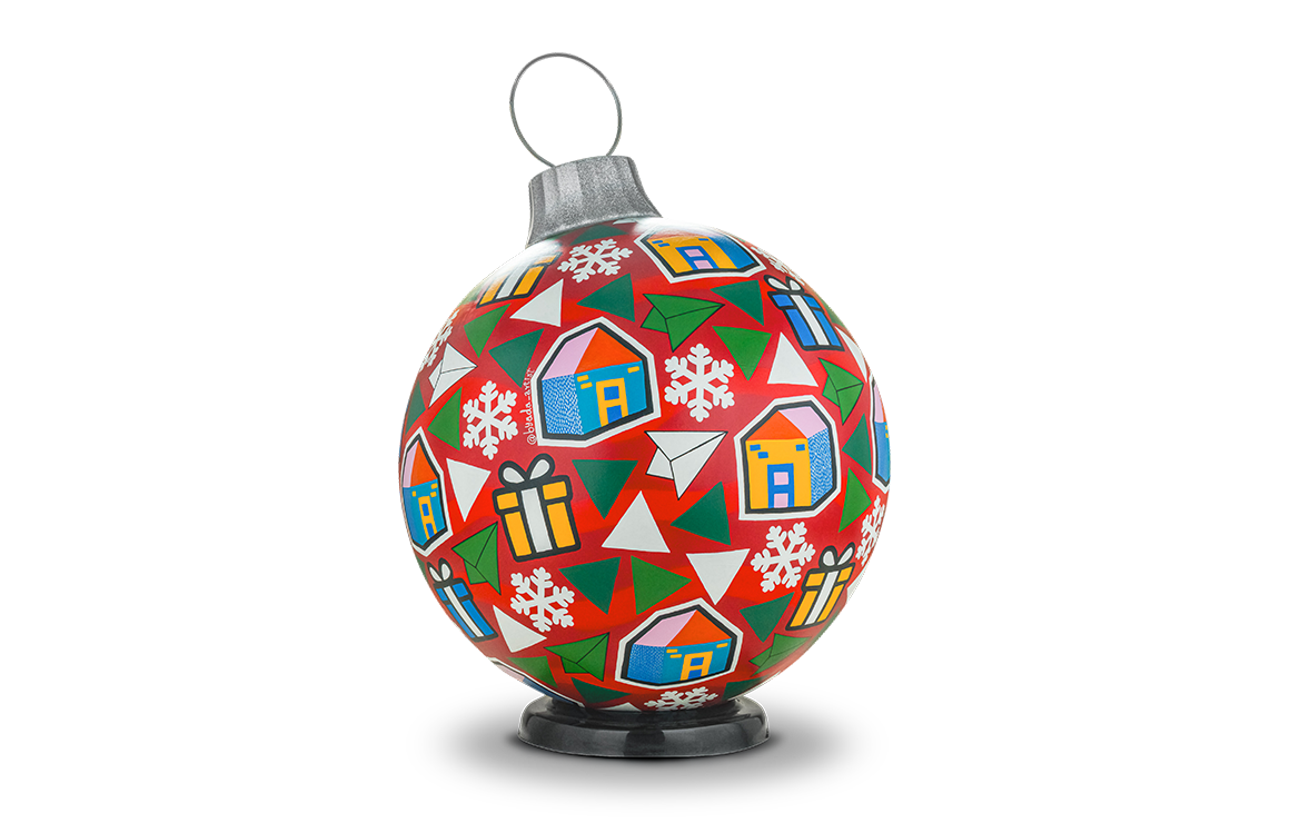 wrapping paper by byada meredith ornament trail