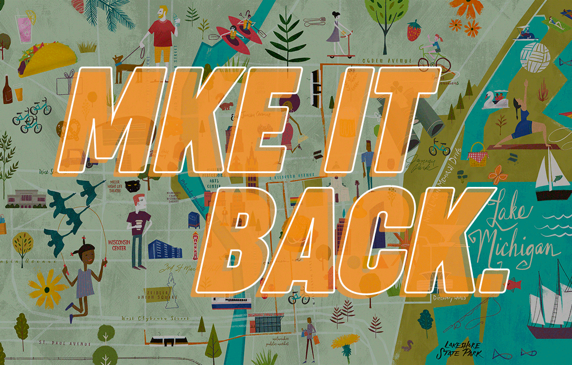MKE It Back campaign graphic