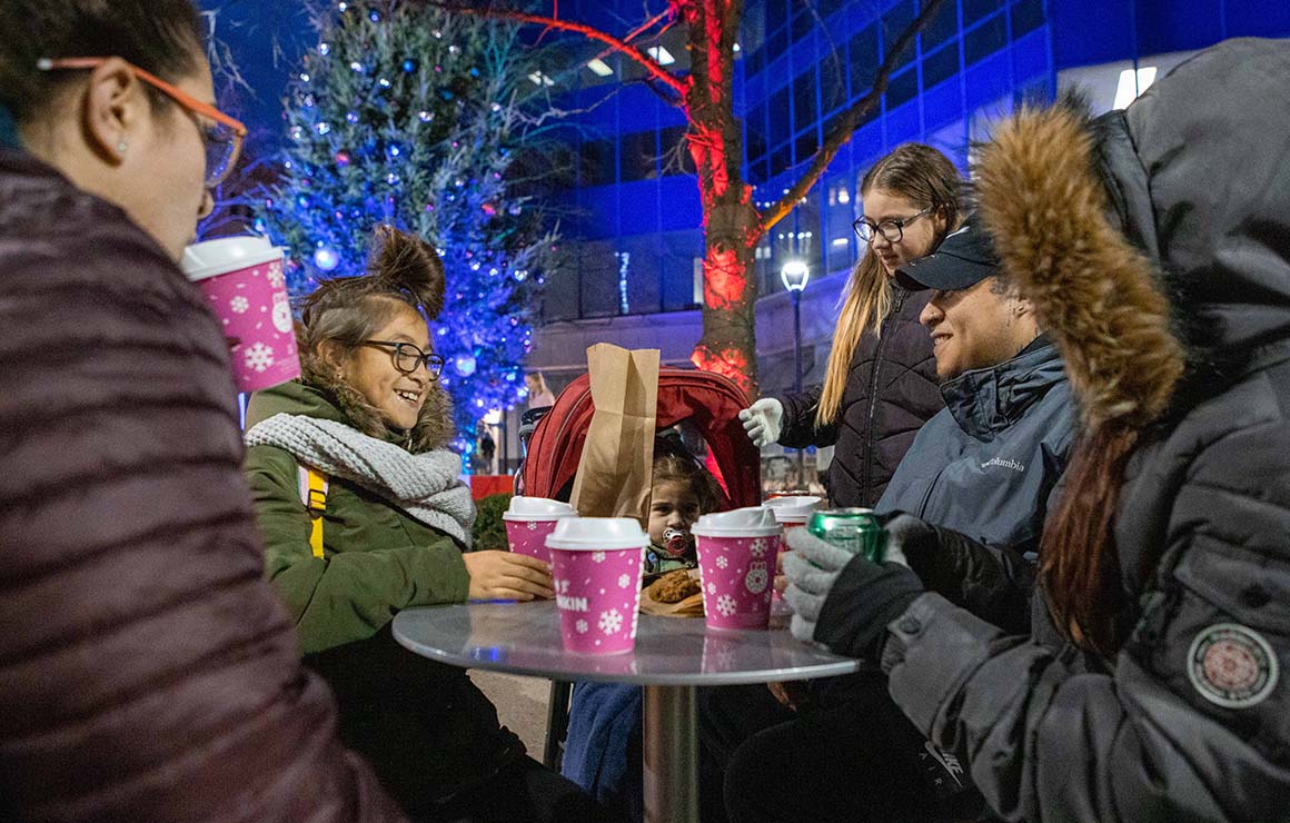 Santa Camp Pop's Up Milwaukee Downtown