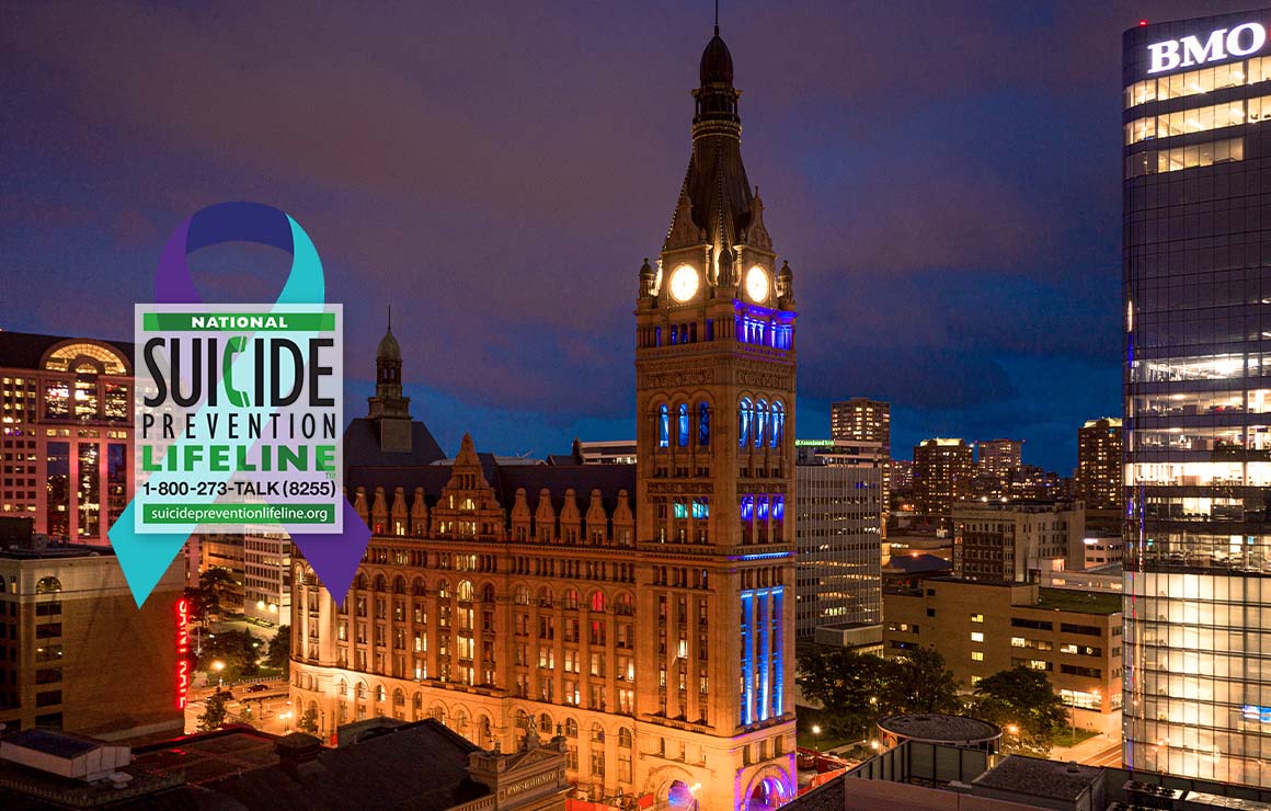 City Hall Milwaukee Downtown Suicide Prevention 