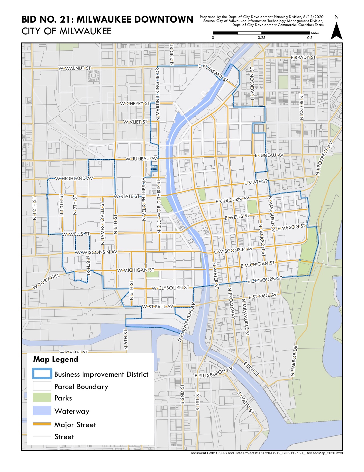 BID 21 boundaries map