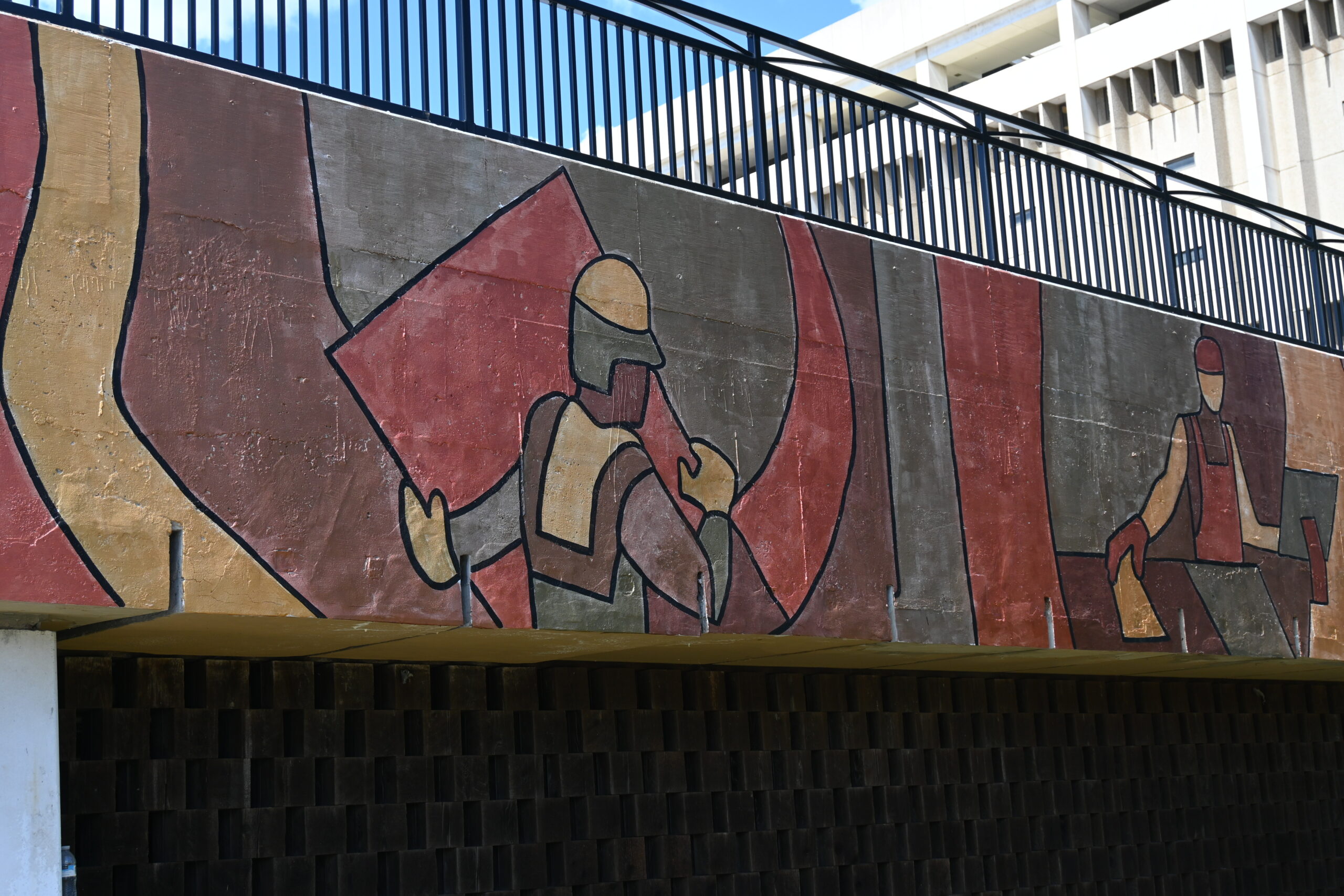 A close up of the Hero in You mural.