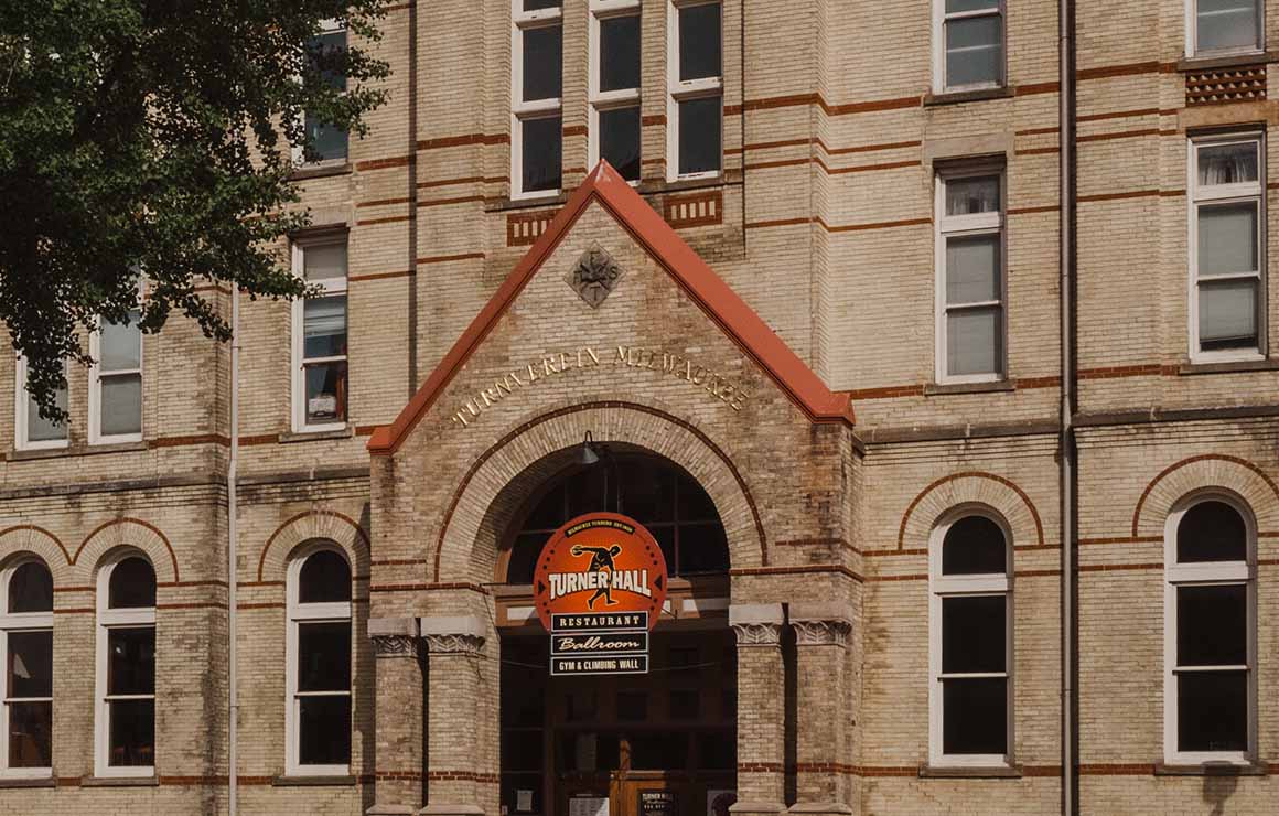 The entrance to Turner Hall Ballroom.