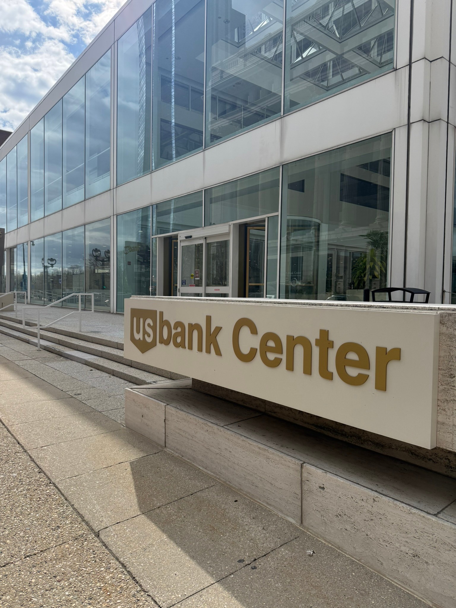 US Bank Center entrance.